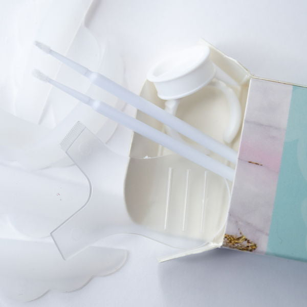 Lash Lift Zubehör Set – Klebering, Y-Applikator, Microbürstchen & Silikon Pads (S, M, L)